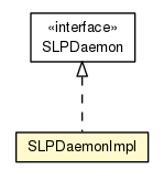 Package class diagram package SLPDaemonImpl