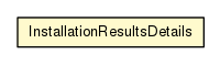 Package class diagram package InstallationResultsDetails