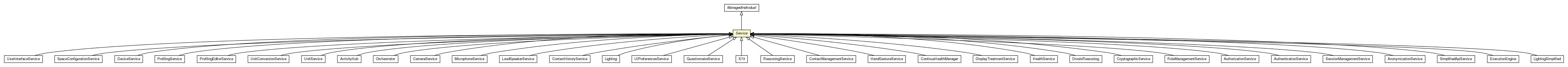 Package class diagram package Service