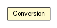 Package class diagram package Conversion