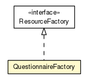 Package class diagram package QuestionnaireFactory