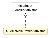 Package class diagram package UIMainMenuProfileActivator