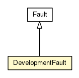 Package class diagram package DevelopmentFault