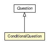 Package class diagram package ConditionalQuestion