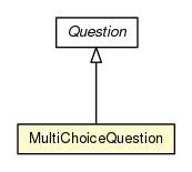 Package class diagram package MultiChoiceQuestion