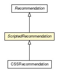 Package class diagram package ScriptedRecommendation