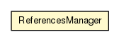 Package class diagram package ReferencesManager