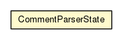 Package class diagram package LicenseHeaderCheckFix.CommentParserState