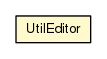 Package class diagram package UtilEditor