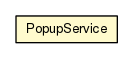 Package class diagram package PopupService