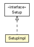 Package class diagram package SetupImpl