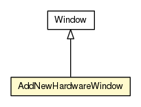 Package class diagram package AddNewHardwareWindow
