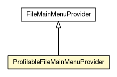 Package class diagram package ProfilableFileMainMenuProvider