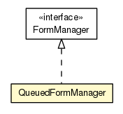 Package class diagram package QueuedFormManager