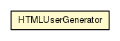 Package class diagram package HTMLUserGenerator